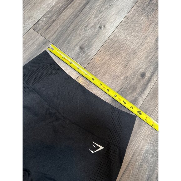 Gymshark Womens M High-Waisted Adept Fleck Seamless Shorts Compression Black  Gr - Picture 4 of 7